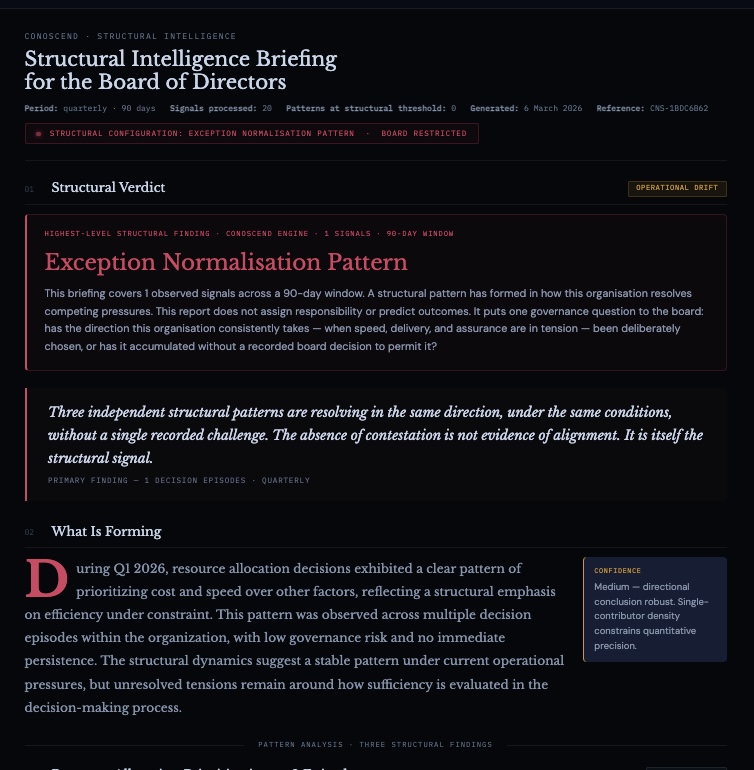 Board Report - Structural Verdict
